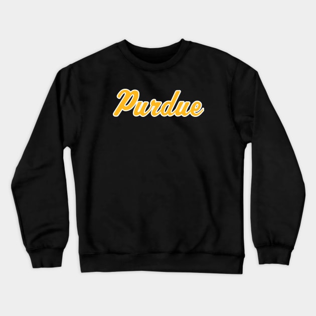 Purdue Retro Script Crewneck Sweatshirt by twothree